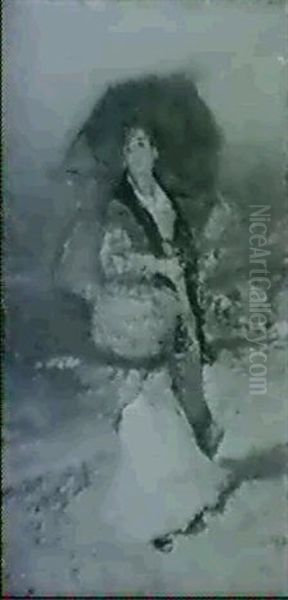 Popolano Oil Painting by Eduardo Dalbono