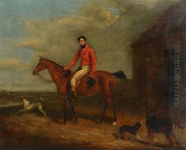 Fox Hunt Oil Painting by David of York Dalby