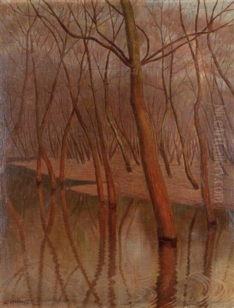 Auwald Oil Painting by Constantin Damianos