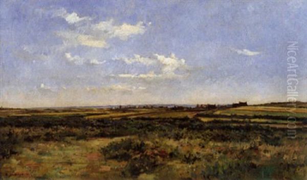 Lande Bretonne Oil Painting by Pierre Emmanuel Eugene Damoye