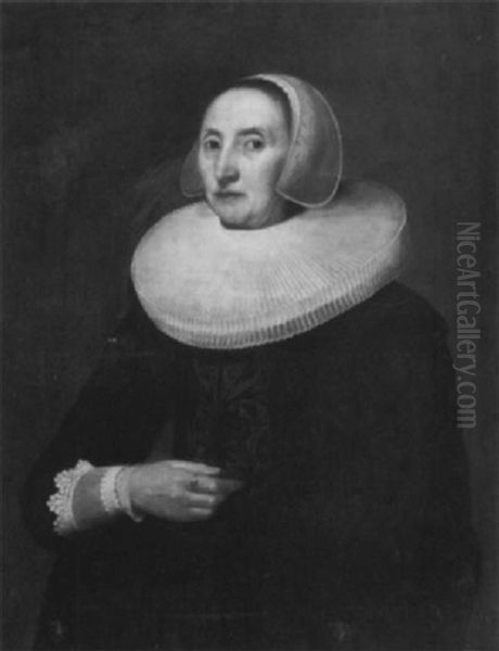 Bildnis Einer Dame Oil Painting by Peter Danckerts De Ry