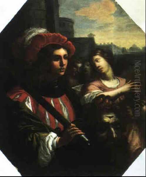 David Mit Dem Haupt Des Goliath Oil Painting by Cesare Dandini