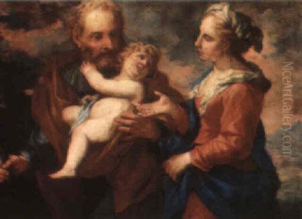 The Flight Into Egypt Oil Painting by Pietro Dandini