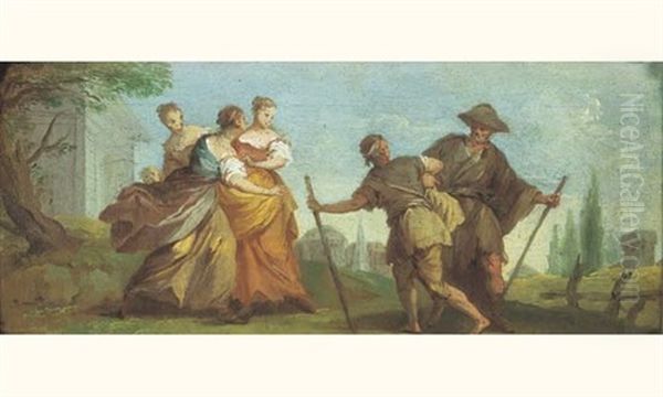 Les Oies Du Frere Philippe Oil Painting by Michel-Francois Dandre-Bardon