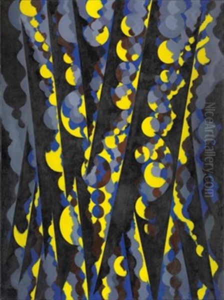 Vertical Blue/yellow Oil Painting by William Daniell RA