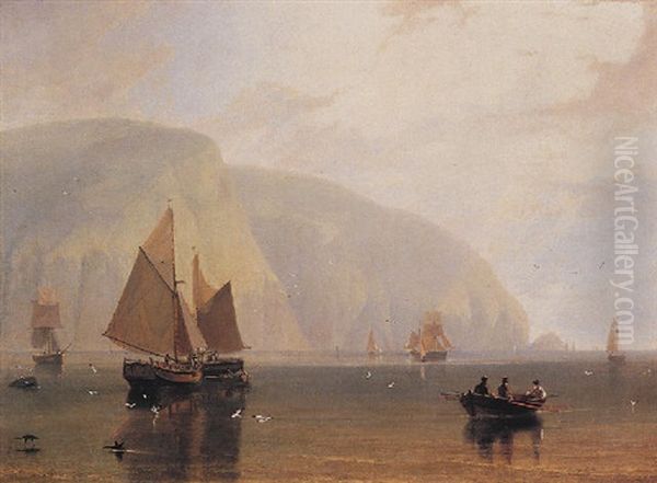 Kemaes Head, Cardiganshire Oil Painting by William Daniell RA