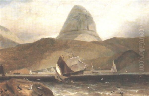 View Of Ben Suilvenin From Loch Inver, North West Coast Of Scotland Oil Painting by William Daniell RA