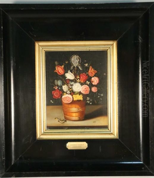 Still Life Floral Oil Painting by Andries Daniels or Danielsz