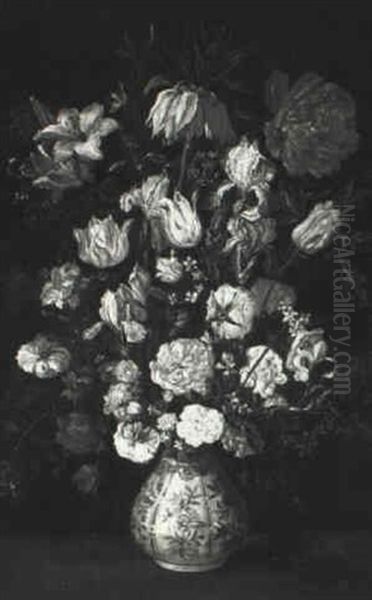 Floral Still Life Oil Painting by Andries Daniels or Danielsz