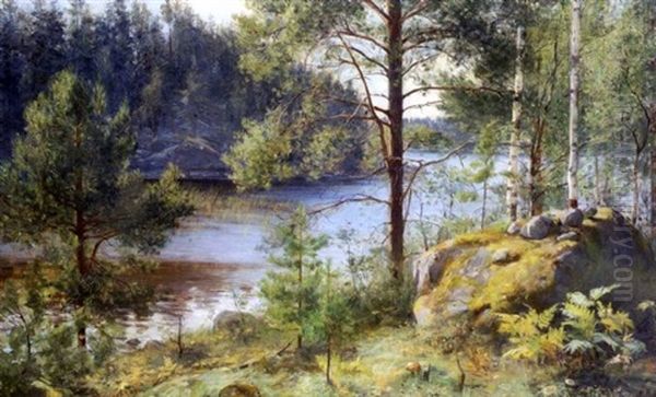 Kesaidylli Oil Painting by Elin Danielson-Gambogi