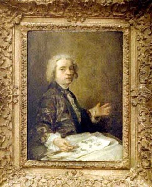 Architecte Vu A Sa Table De Travail Oil Painting by Henri-Pierre Danloux