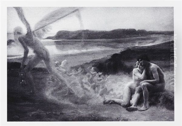 Le Temps Passe Vite (fragment) Oil Painting by Edouard Dantan