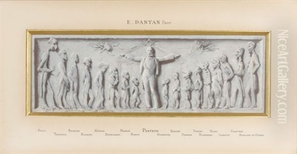 Peintres Et Sculpteurs Sous La Protection De Louis Pasteur Oil Painting by Edouard Dantan