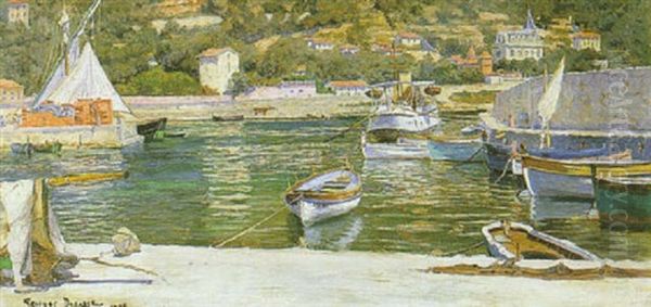 Le Port De Beaulieu Oil Painting by Georges Paul Joseph Darasse