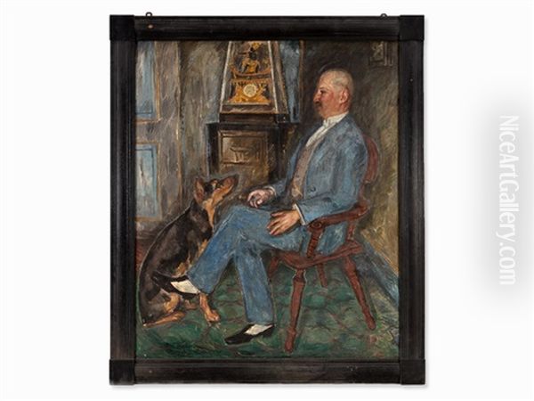 Portrait Of A Man, Paris Oil Painting by Nils Dardel