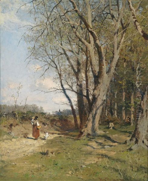 Am Heimweg Oil Painting by Hugo Darnaut