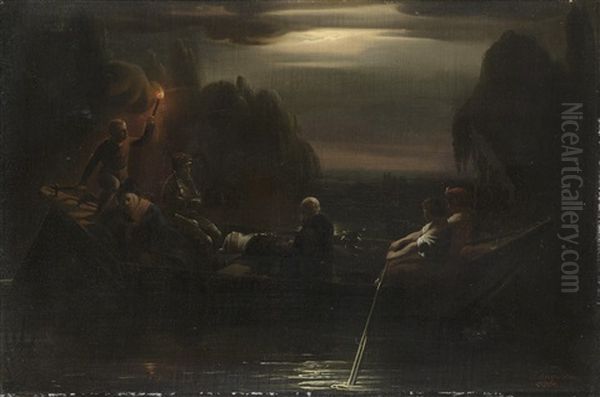 Die Letzte Reise Oil Painting by Stanislas Henri Benoit Darondeau