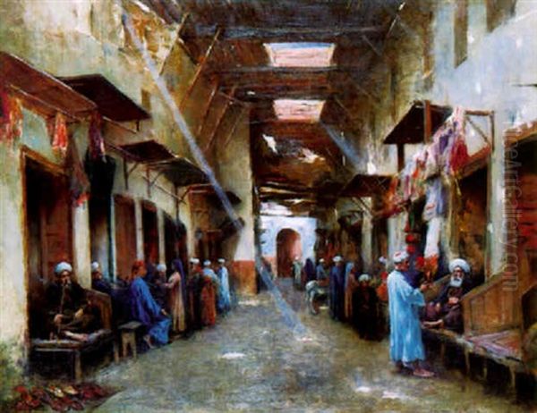 Marche Arabe Oil Painting by Maxime Dastugue