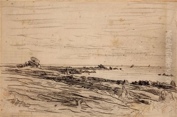La Baie Oil Painting by Charles-Francois Daubigny
