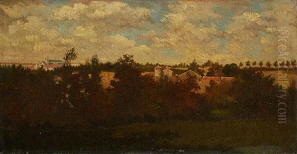 Paysage Oil Painting by Charles-Francois Daubigny