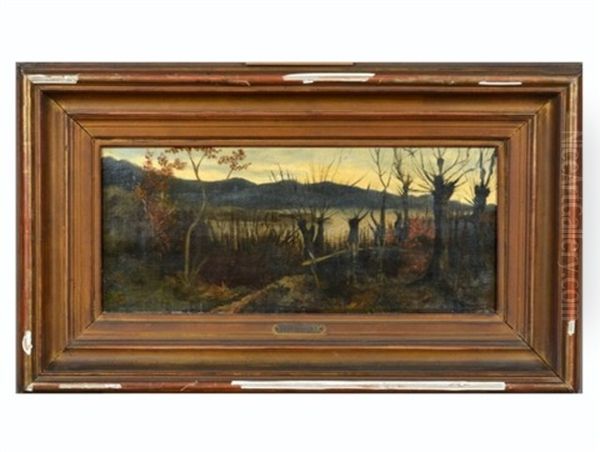 Untitled, Forrest Landscape Oil Painting by Charles-Francois Daubigny