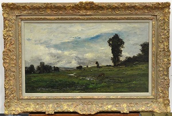 Country Landscape Oil Painting by Charles-Francois Daubigny