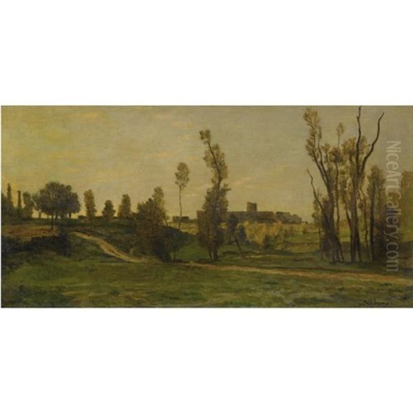 Le Ravin D'optevoz Oil Painting by Charles-Francois Daubigny