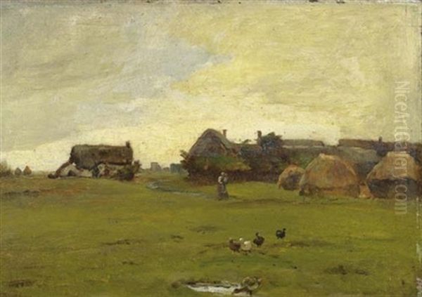 Bauernhof Oil Painting by Charles-Francois Daubigny