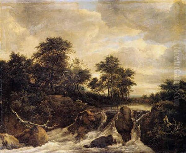 Paesaggio Elegiaco Oil Painting by Charles-Francois Daubigny