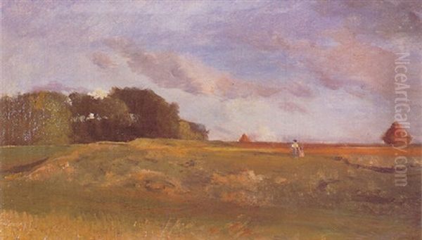 Paysage Du Valmondois Oil Painting by Charles-Francois Daubigny