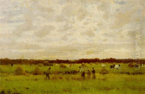 La Moison A Auvers Sur Oise Oil Painting by Charles-Francois Daubigny