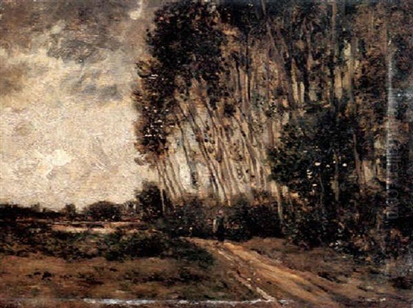 Lisiere De Foret Oil Painting by Charles-Francois Daubigny