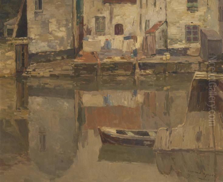 Bord De Canal Anime Oil Painting by Armand Apol