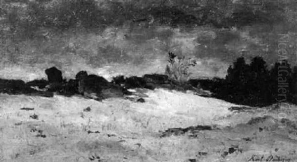 Dunenlandschaft Oil Painting by Karl Pierre Daubigny