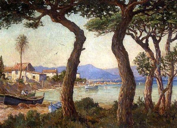 Blick Auf Cavaliere Oil Painting by Eugene Baptiste Emile Dauphin