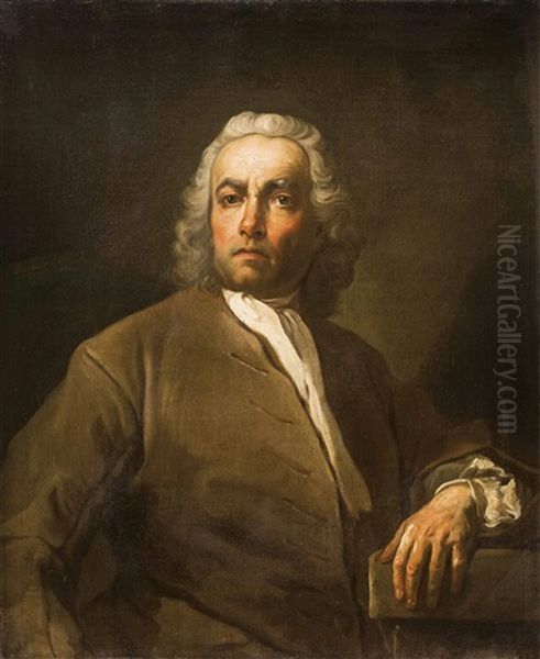 Portrat Eines Herrn In Braunem Rock Oil Painting by Jacques-Louis David