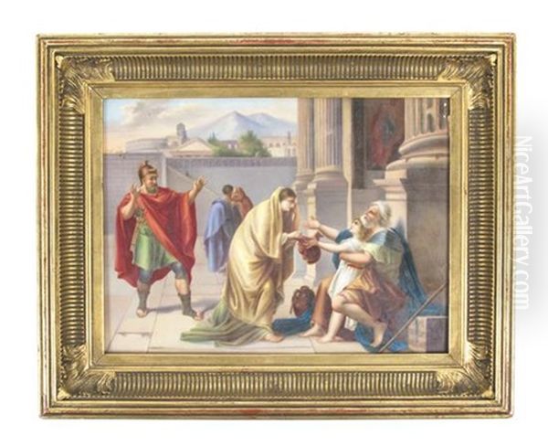 Belisarius The Beggar Oil Painting by Jacques-Louis David
