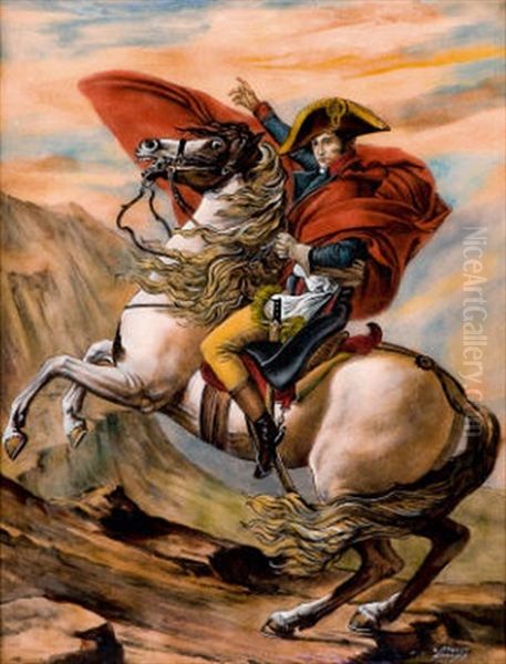 Napoleon Oil Painting by Jacques-Louis David