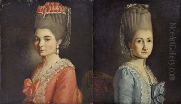 Portrait De Marie Elisabeth Brocard De Montcavrel, Nee Gamard De Courcelles Oil Painting by Jacques-Louis David