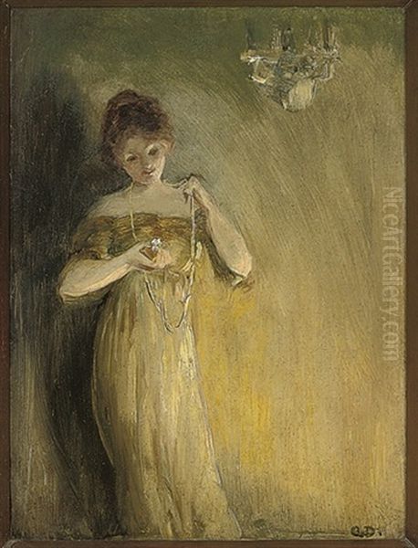 Lost In Thought Oil Painting by Allan Douglas Davidson