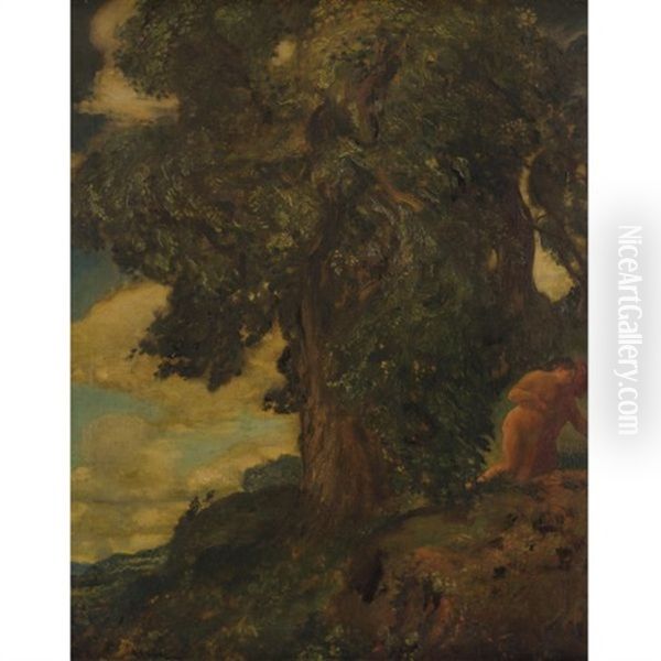 Summer And The Mother-hearted Oil Painting by Arthur B. Davies