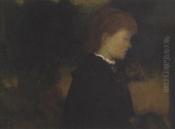 Little Mattie Oil Painting by Arthur B. Davies