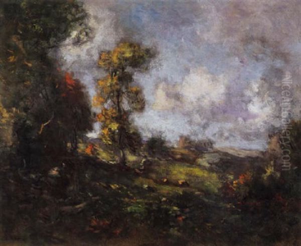 Autumn In New England Oil Painting by Charles Harold Davis