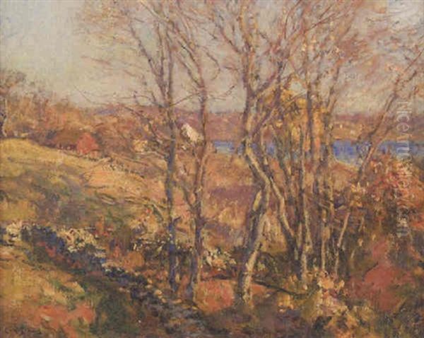 Near Mystic (autumn Landscape) Oil Painting by Charles Harold Davis