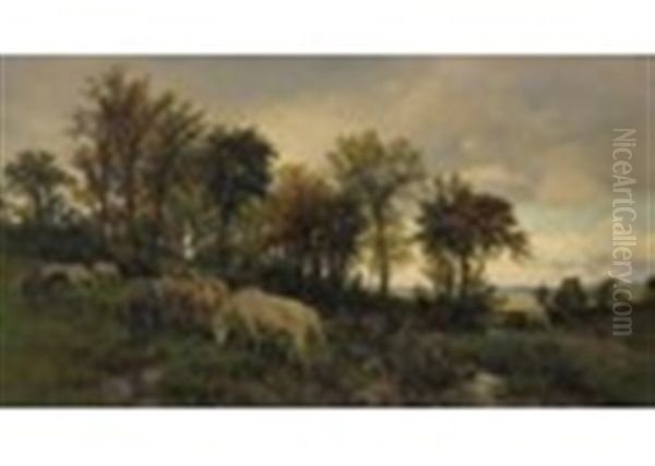 The Waning Year Oil Painting by Henry William Banks Davis, R.A.