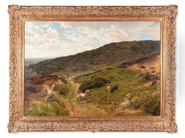Highlands Oil Painting by Henry William Banks Davis, R.A.