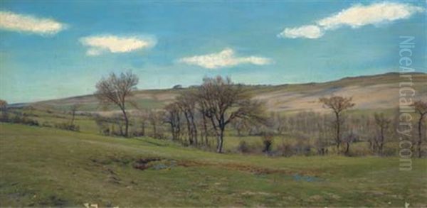 April Afternoon Oil Painting by Henry William Banks Davis, R.A.