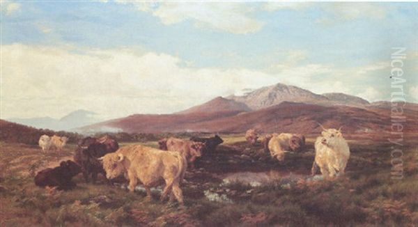 Ben Eay Oil Painting by Henry William Banks Davis, R.A.