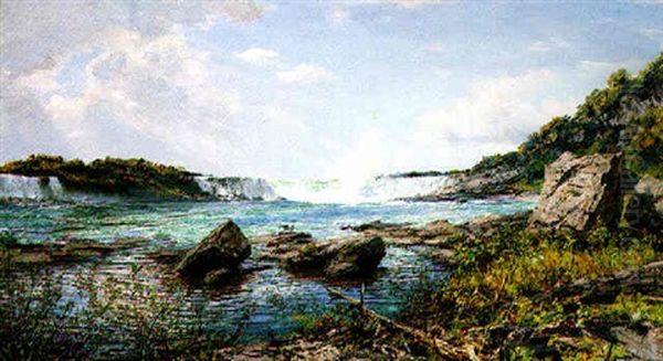 Niagara Falls Oil Painting by Henry William Banks Davis, R.A.