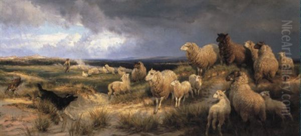 The Coming Storm Oil Painting by Henry William Banks Davis, R.A.
